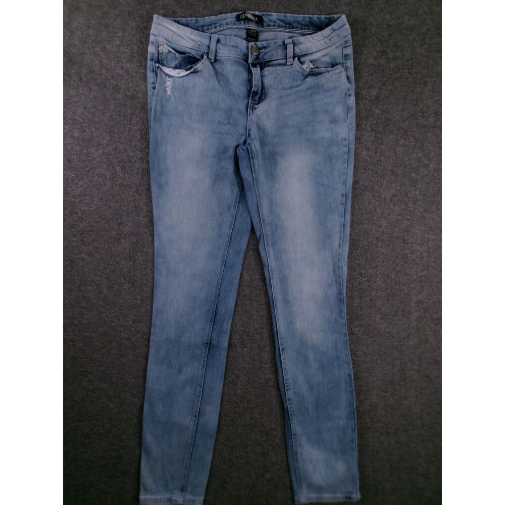 Generra Jeans Women 13 Blue Mid Rise Skinny Stone Wash Capsule Causal Stretch
